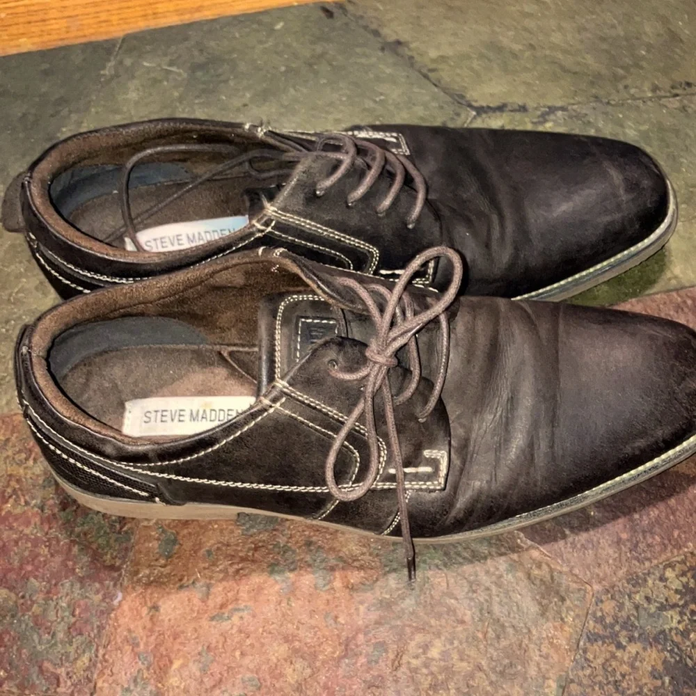 Steve Madden Brown‎ Leather Oxford Shoes